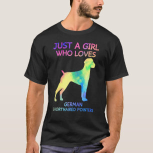 Camiseta Apenas Uma Menina Que Ama Ponteiros Alemães