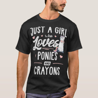 Camiseta Apenas Uma Menina Que Ama Pôs E Gestos Dando Prese