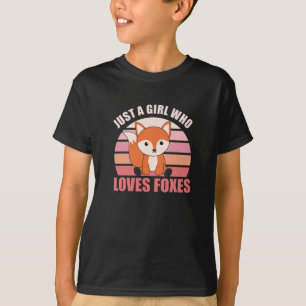 Camiseta Apenas Uma Menina Que Ama Raposa Animais De Corte
