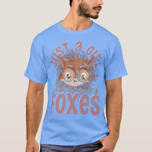 Camiseta Apenas Uma Menina Que Ama Raposa Floresta Animal F