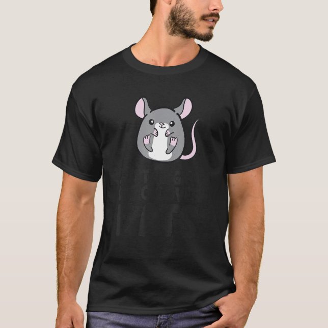 Camiseta Apenas Uma Menina Que Ama Ratos Ratos Proprietária (Frente)