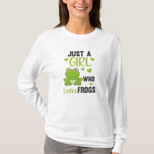 Camiseta Apenas Uma Menina Que Ama Sapos Sapo Doce