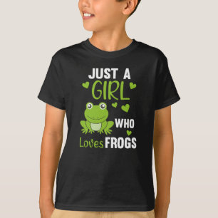 Camiseta Apenas Uma Menina Que Ama Sapos Sapo Doce