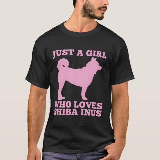 Camiseta Apenas Uma Menina Que Ama Shiba Inus (Frente)
