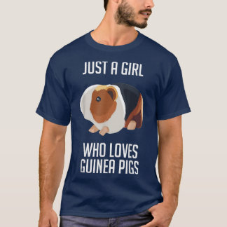 Camiseta Apenas Uma Menina Que Ama Suínos868