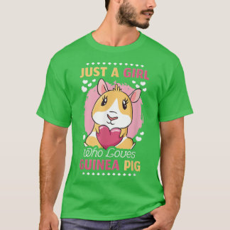 Camiseta Apenas Uma Menina Que Ama Suínos870