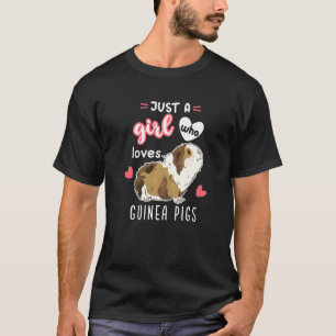 Camiseta Apenas Uma Menina Que Ama Suínos De Guiné