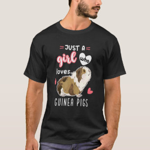 Camiseta Apenas Uma Menina Que Ama Suínos De Guiné