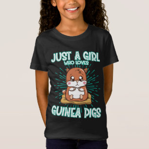 Camiseta Apenas Uma Menina Que Ama Suínos De Guiné