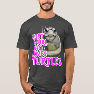 Camiseta Apenas Uma Menina Que Ama Tartarugas