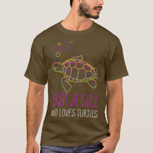 Camiseta Apenas Uma Menina Que Ama Tartarugas
