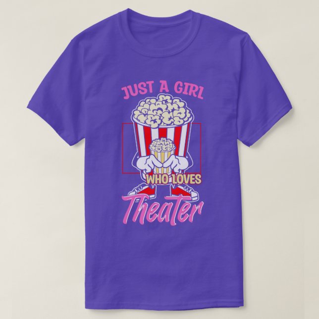 Camiseta Apenas Uma Menina Que Ama Teatro (Frente do Design)