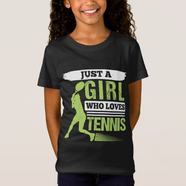 Camiseta Apenas Uma Menina Que Ama Tênis (Frente)