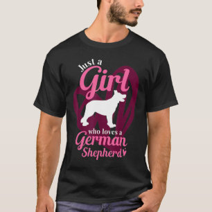 Camiseta Apenas Uma Menina Que Ama Um German shepherd