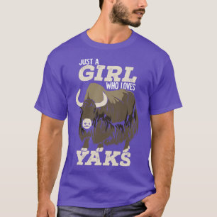 Camiseta Apenas Uma Menina Que Ama Yaks