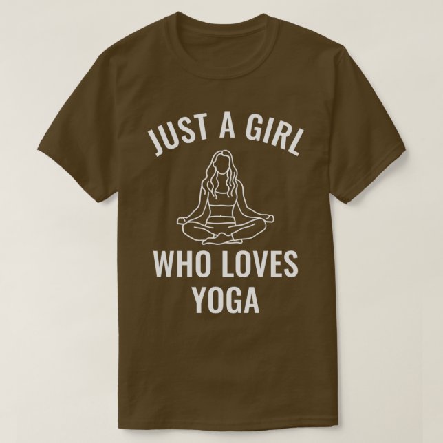 Camiseta Apenas Uma Menina Que Ama Yoga (Frente do Design)