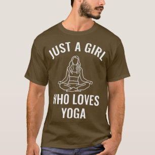 Camiseta Apenas Uma Menina Que Ama Yoga