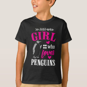 Camiseta Apenas uma menina que ame pinguins