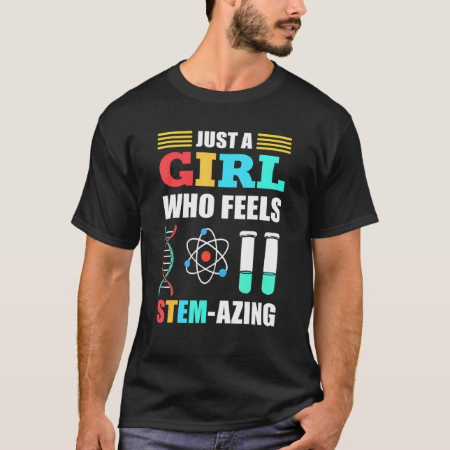 Camiseta Apenas Uma Menina Que Se Sente Estaminada Azinhand (Frente)