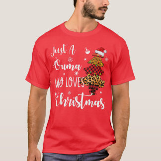 Camiseta Apenas uma Ouma ama o Natal Luz engraçada de Natal