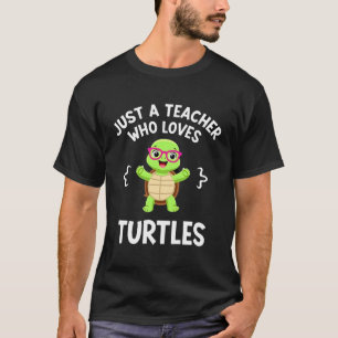 Camiseta Apenas uma Professora Que Ama Tartarugas Amante de
