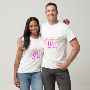 Camiseta Apenas Uma Rapariga Com Giro De Objetivos