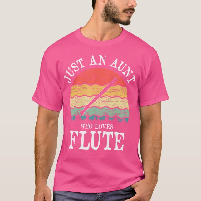 Camiseta Apenas Uma Tia Que Ama Flute (Frente)