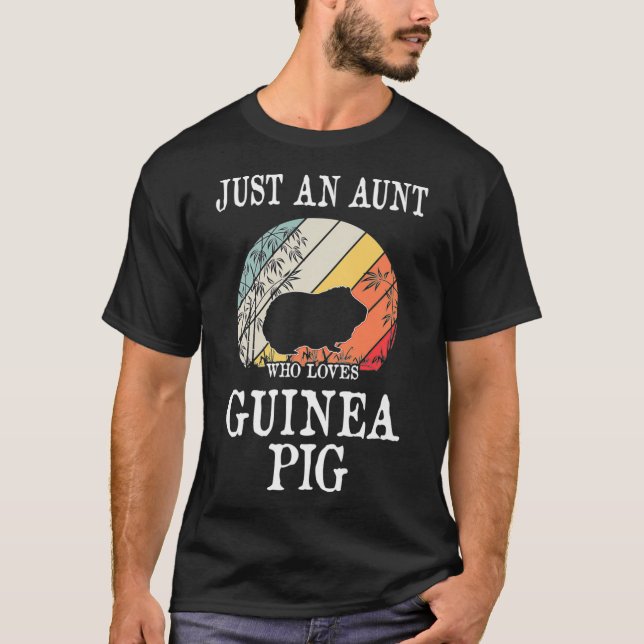 Camiseta Apenas Uma Tia Que Ama O Prêmio Pig Da Guiné _1 (Frente)