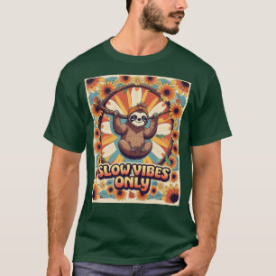 Camiseta Apenas Vibes Lentas - Groove Sloth Retroativo