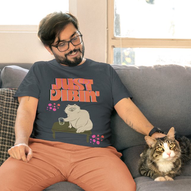 Camiseta Apenas Vibin' (Cat) (Criador carregado)