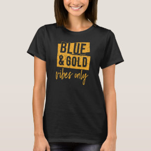 Camiseta Apenas Víblias Azuis E Douradas, Gama De Futebol S