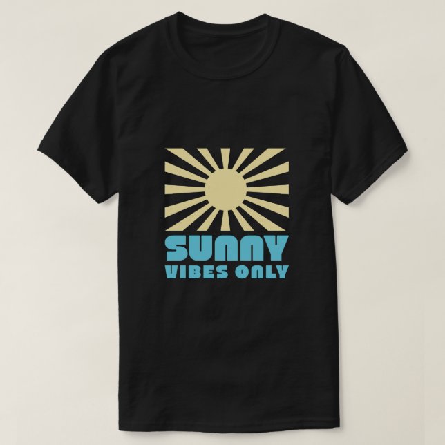 Camiseta Apenas Víblias Sunny - Gráfico de Sol Retroativo N (Frente do Design)