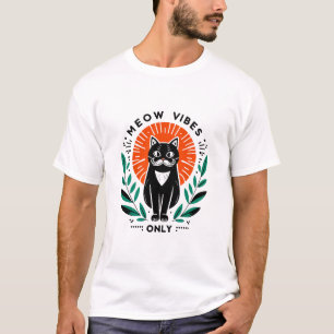 Camiseta apenas vibrações de gato