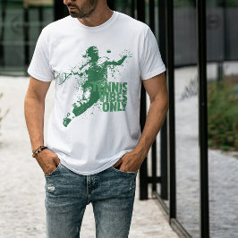 Camiseta Apenas Vibrações de Tênis Retro Grunge Splatter Es