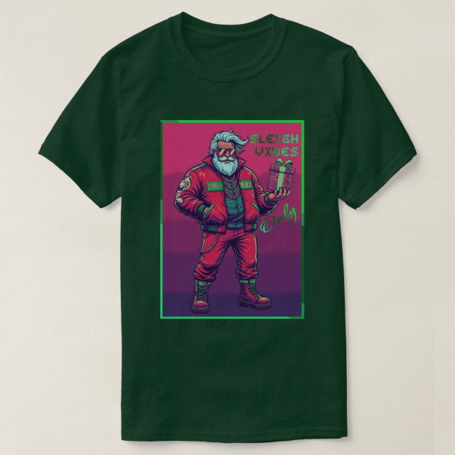 Camiseta Apenas Vibrações de Trenó (Frente do Design)
