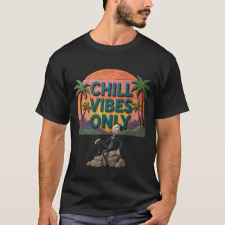 Camiseta Apenas Vibrações Relaxantes Estética do Pôr do Sol