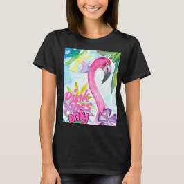 Camiseta Apenas Vibrações Rosa – Flamingo Rosa