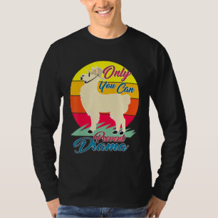 Camiseta Apenas Você Pode Prevenir o Drama Amante de Lhama