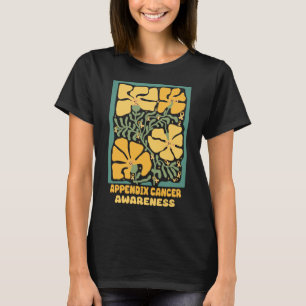 Camiseta Apêndice Alavanca de consciência do Cancer Flor âm