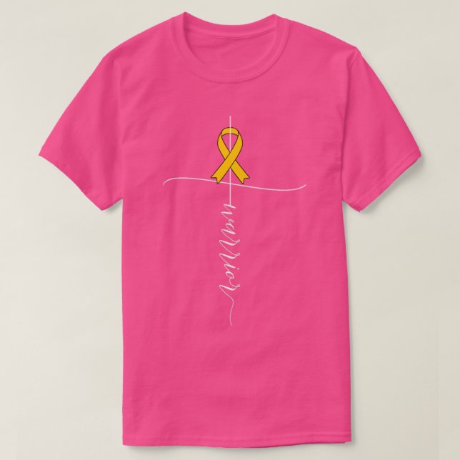 Camiseta Apêndice Cancer Guerreiro de Consciência Amber Fit (Frente do Design)