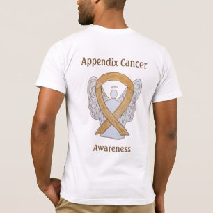 Camiseta Apêndice Cancer Sensibilização Âmbar Fita de F