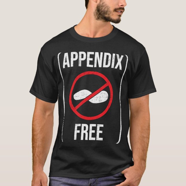 Camiseta Apêndice Isenção Apendicite Apendicite Recuperação (Frente)