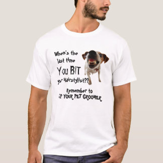 Camiseta Aperfeiçoe para o Groomer do cão!