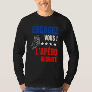 Camiseta Apero Humor Álcool Te Contratando Aperitif