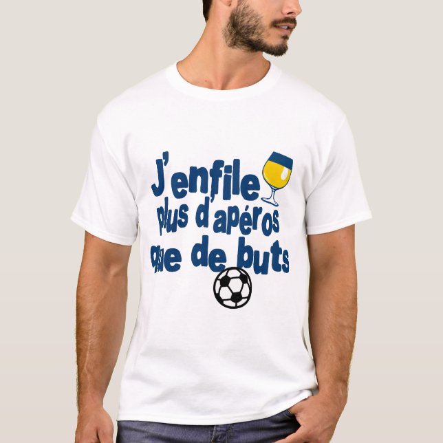 Camiseta apero pastis 51 alcool humour sport foot citation  (Frente)