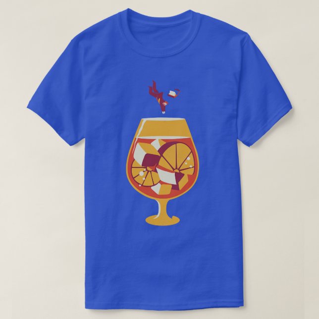 Camiseta Aperol Spritz Dive Em Summer Design Ceo (Frente do Design)