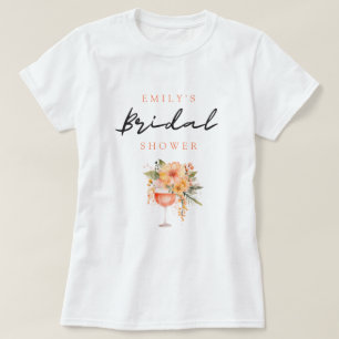 Camiseta Aperol Spritz Floral Chá de Noiva