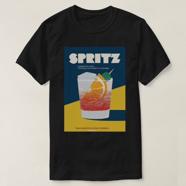 Camiseta Aperol spritz vintage (Frente do Design)