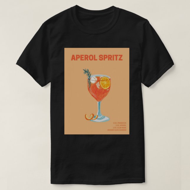 Camiseta Aperol Spritz wallart (Frente do Design)