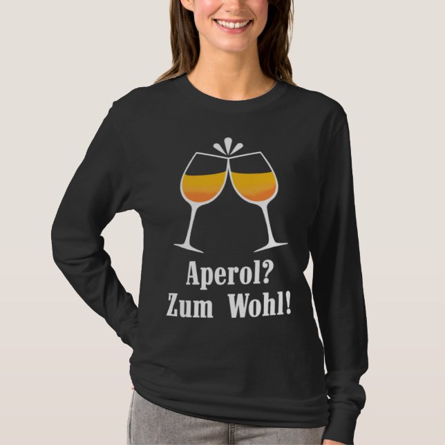 Camiseta Aperol zum Wohl Aperolikian  Saying JGA Sprizz (Frente)